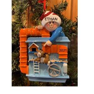 HAMSTER or GERBIL ORNAMENT- Personalized Pet Hamster or Gerbal Ornament