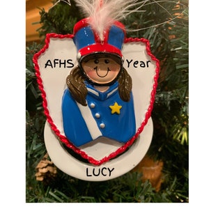 Marching Band Ornament - Female Musician Keepsake