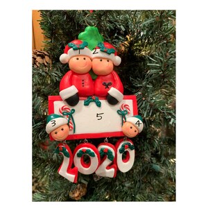CHRISTMAS FAMILY 4 - 2020 Christmas Family of 4 Personalized Ornament