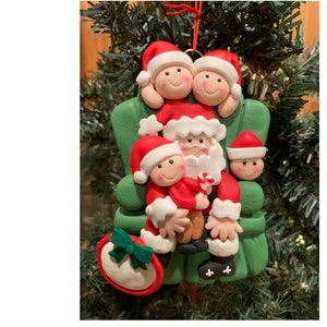 SANTA CHAIR 4 - Personalized Christmas Ornament