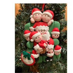 SANTA CHAIR 6 - Personalized Family Christmas Ornament