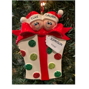 Personalized Christmas Ornament: Couple, Family of 2, 1st Christmas-twins ornament-couples ornaments