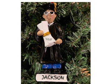 Personalized GRADUATION Ornament Ethnic Male-Girl Graduation Ornament-Ethnic Boy