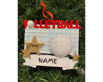 Volleyball Ornament-Personalized Volleyball Ornament-Volleyball Player-VIDEO