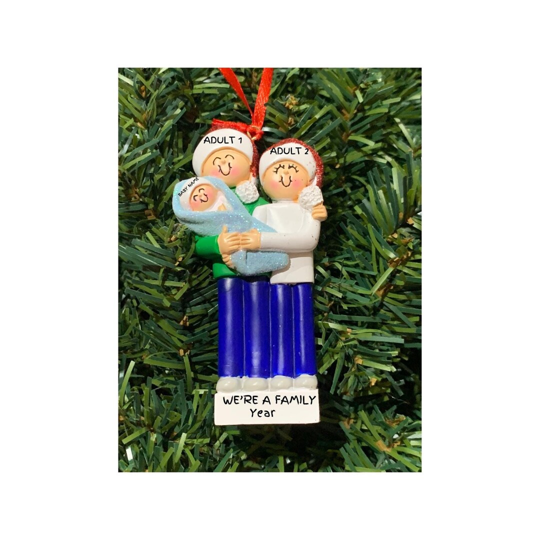 NEW Parentsbaby Girl or Baby Boypersonalized Christmas Ornament1st