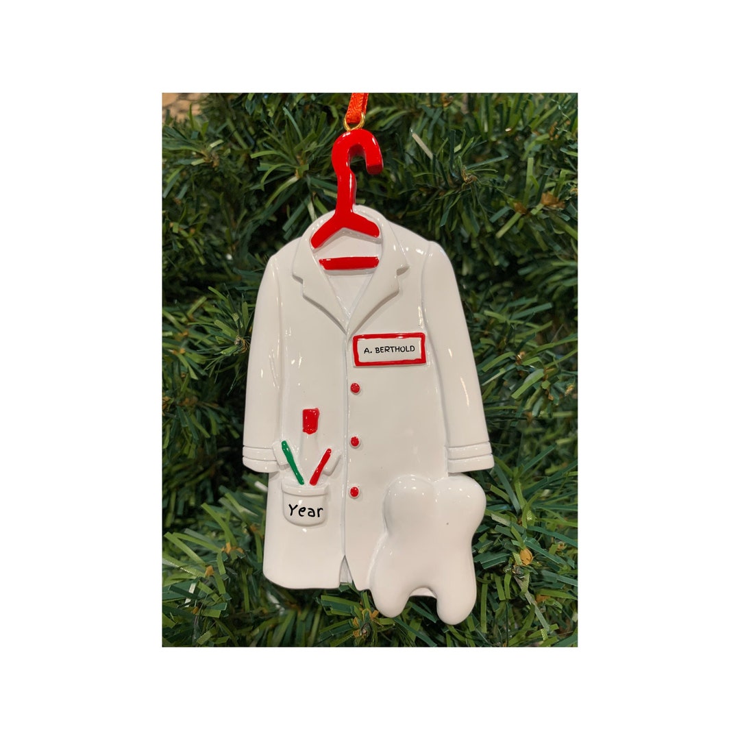 Dentist Personalized White Coatwhite Coat Ceremonydental Etsy
