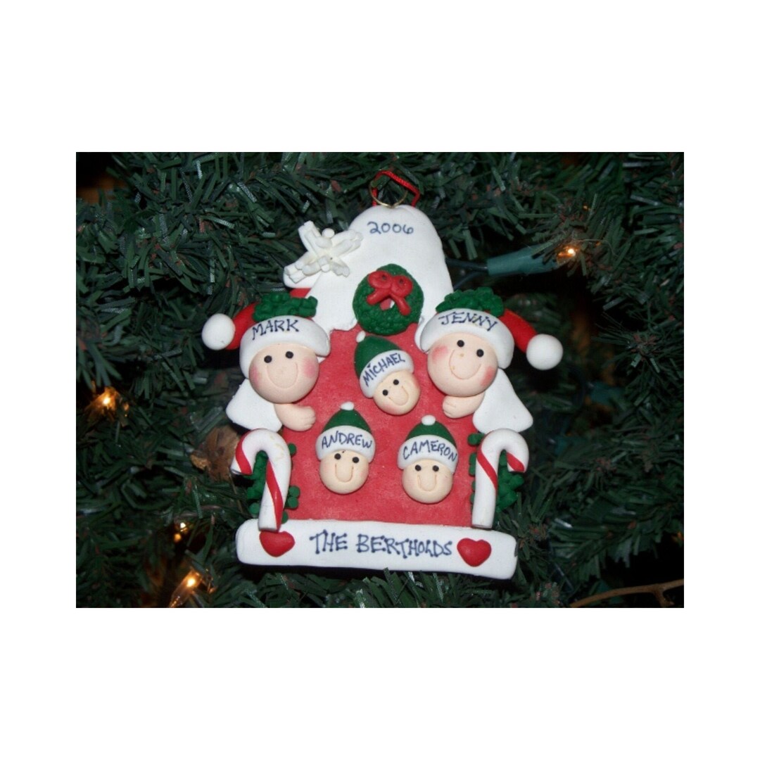 HOUSE FAMILY 5 - Personalized Christmas Ornament - Etsy