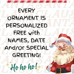 Personalized Baby Boy Ornament: Keepsake Christmas Decoration image 2