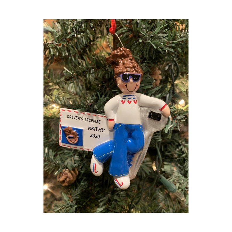 NEW DRIVER ORNAMENT Girl New Driver License Ornament Etsy
