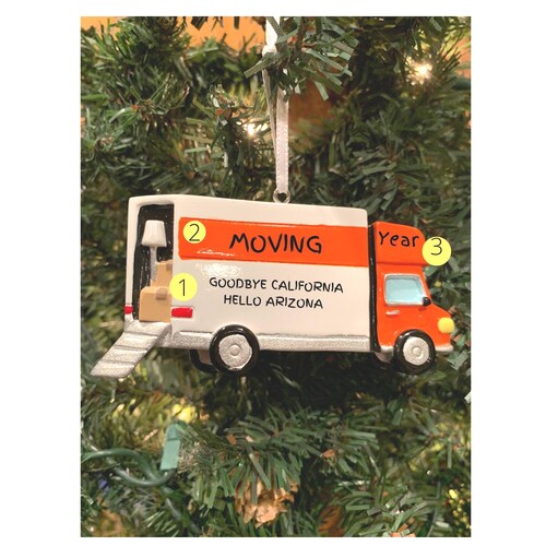Moving Van Christmas Ornament: New Home Keepsake-moving van-1st home-1st apartment