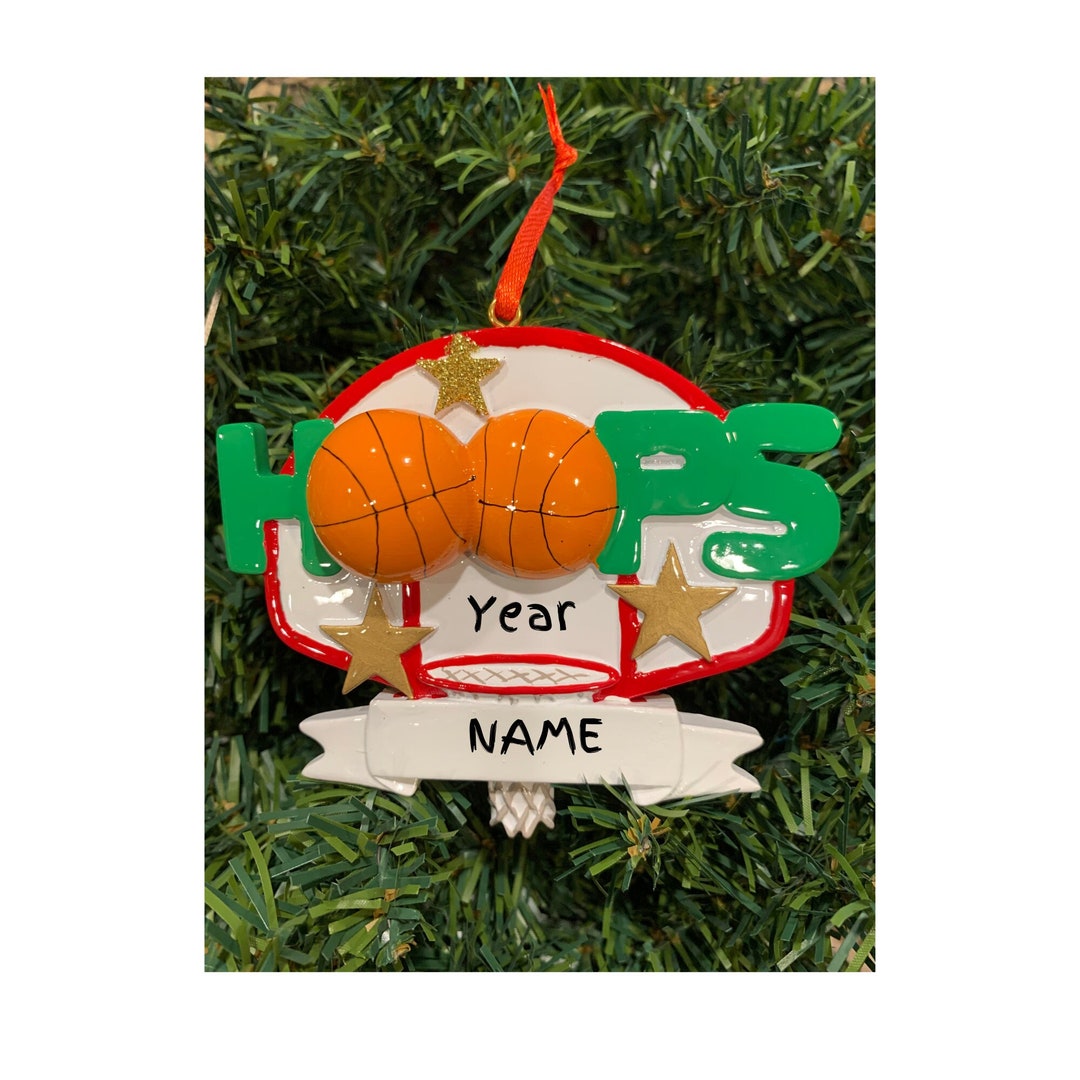 Personalized Basketball Ornament-hoops-basketball Player Christmas ...