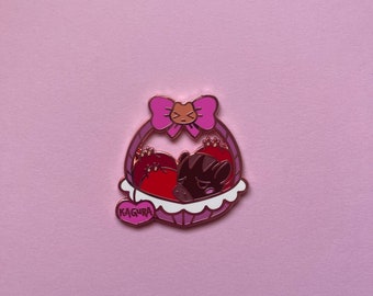 Pomegranate Love Hard Enamel Pin
