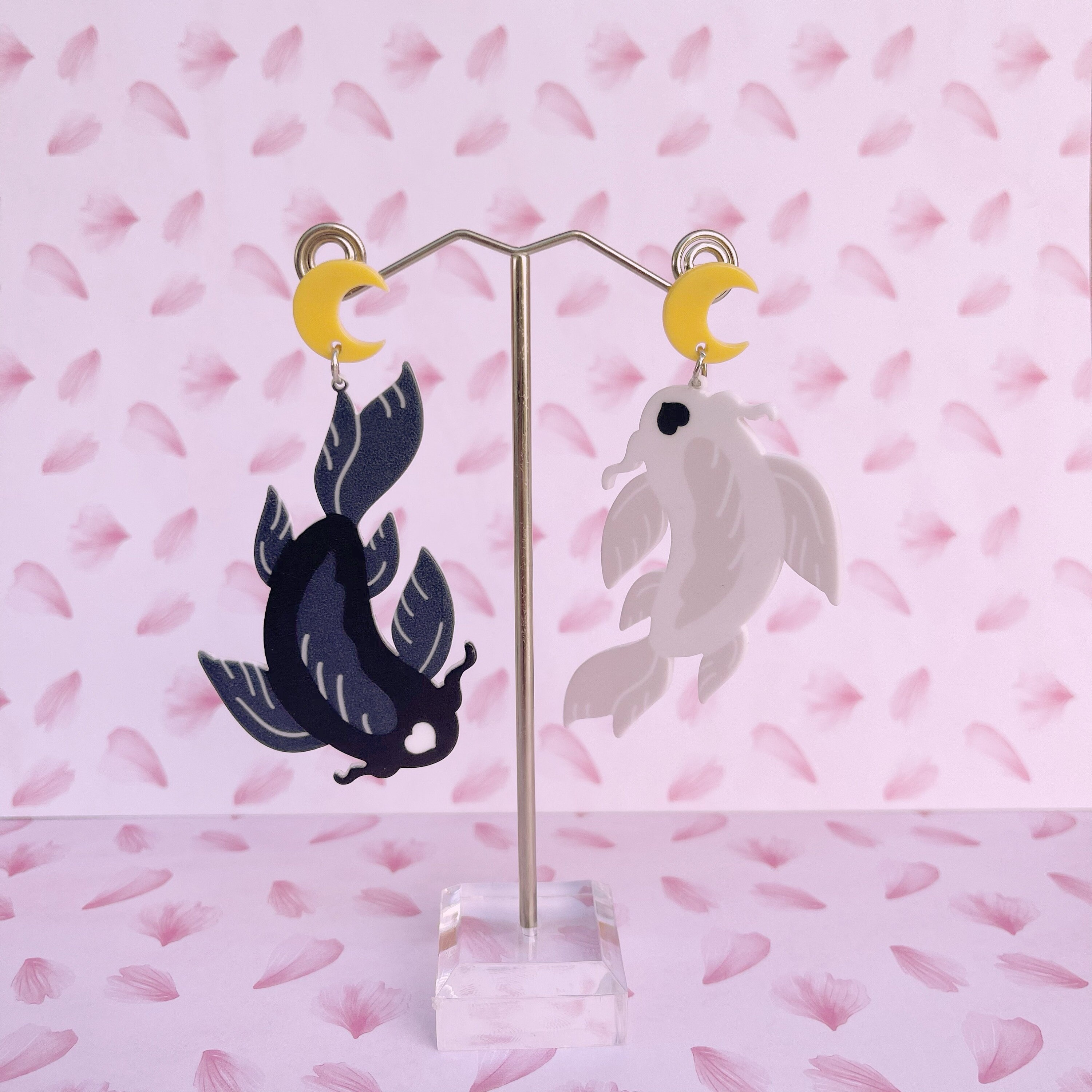 Koi Fish Water Tribe Acrylic Earrings