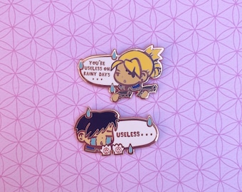 Riza and Mustang Talking Heads Pin Set