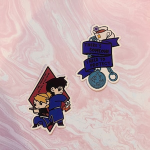 Mustang and Riza Stickers (2 Pack)
