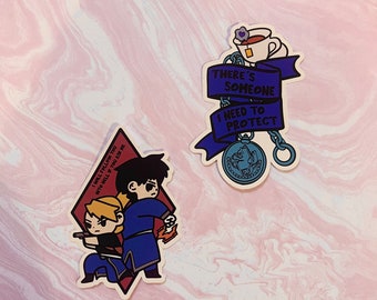 Mustang and Riza Stickers (2 Pack)