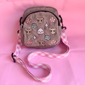 Yuki Rat Gray Corduroy Bag