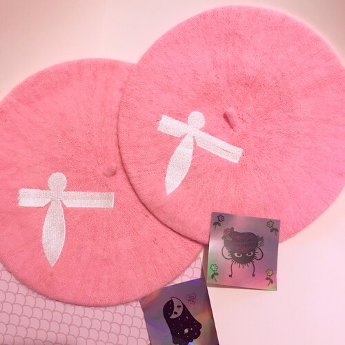 Paper Bird Beret and Pins