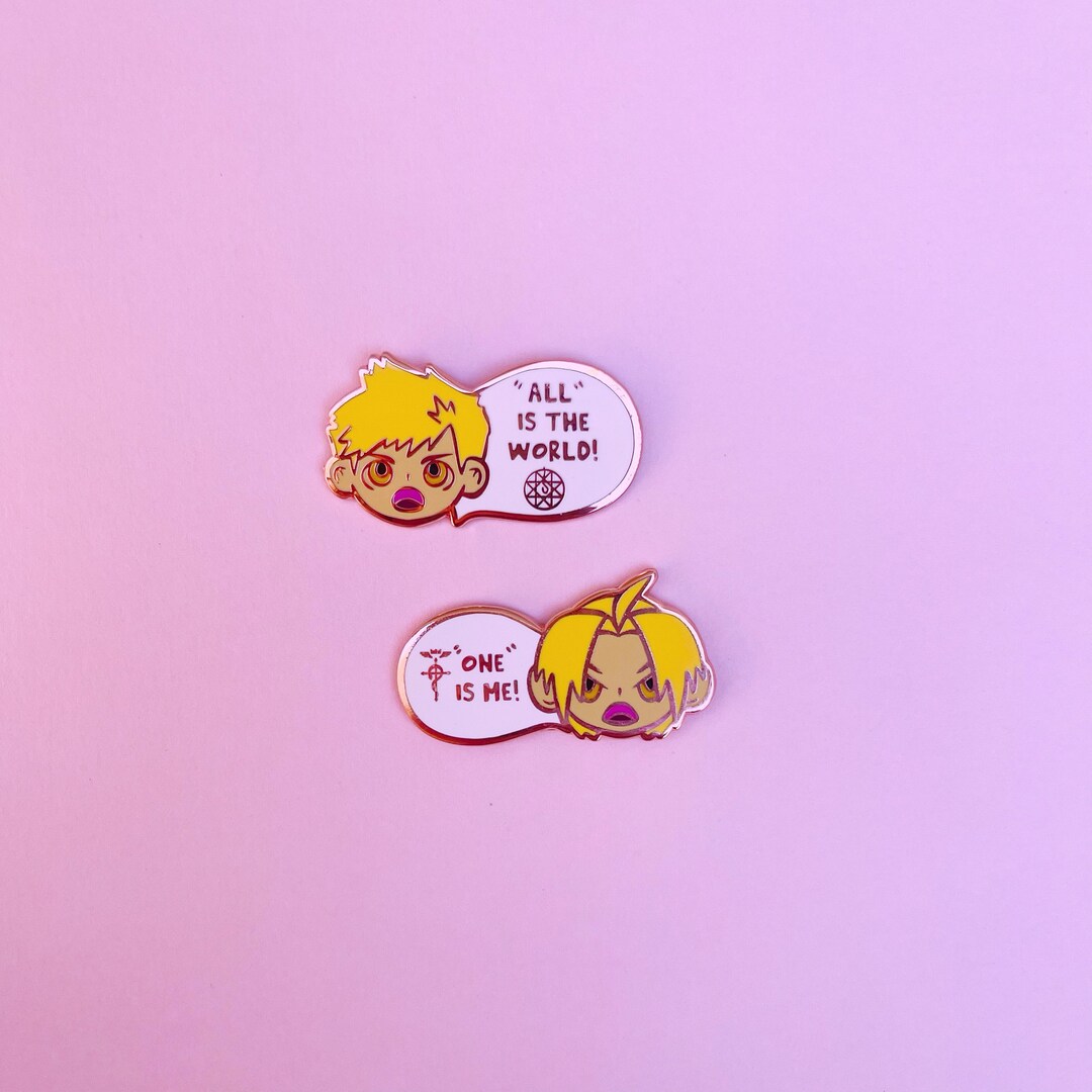 Young Ed and Al Talking Heads Pin Set Etsy