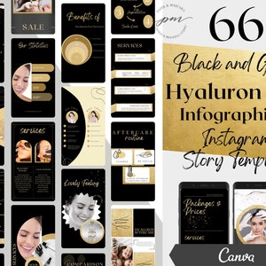 Hyaluron Instagram Story Templates, Editable Hyaluronic Acid Ped Social Media Posts, Hyaluron Pen Instagram Story Post