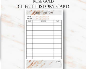 pink marble nail technician new client form and service client intake form template
