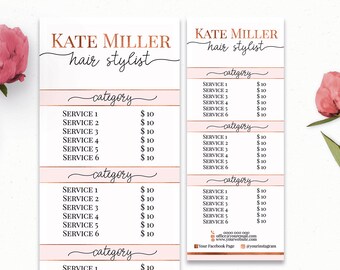Stylist Price List Etsy