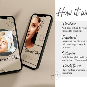 Chemical Peel Instagram Story Templates, Editable Chemical Peel Social Media Posts, Chemical Peel Instagram Story 画像 7