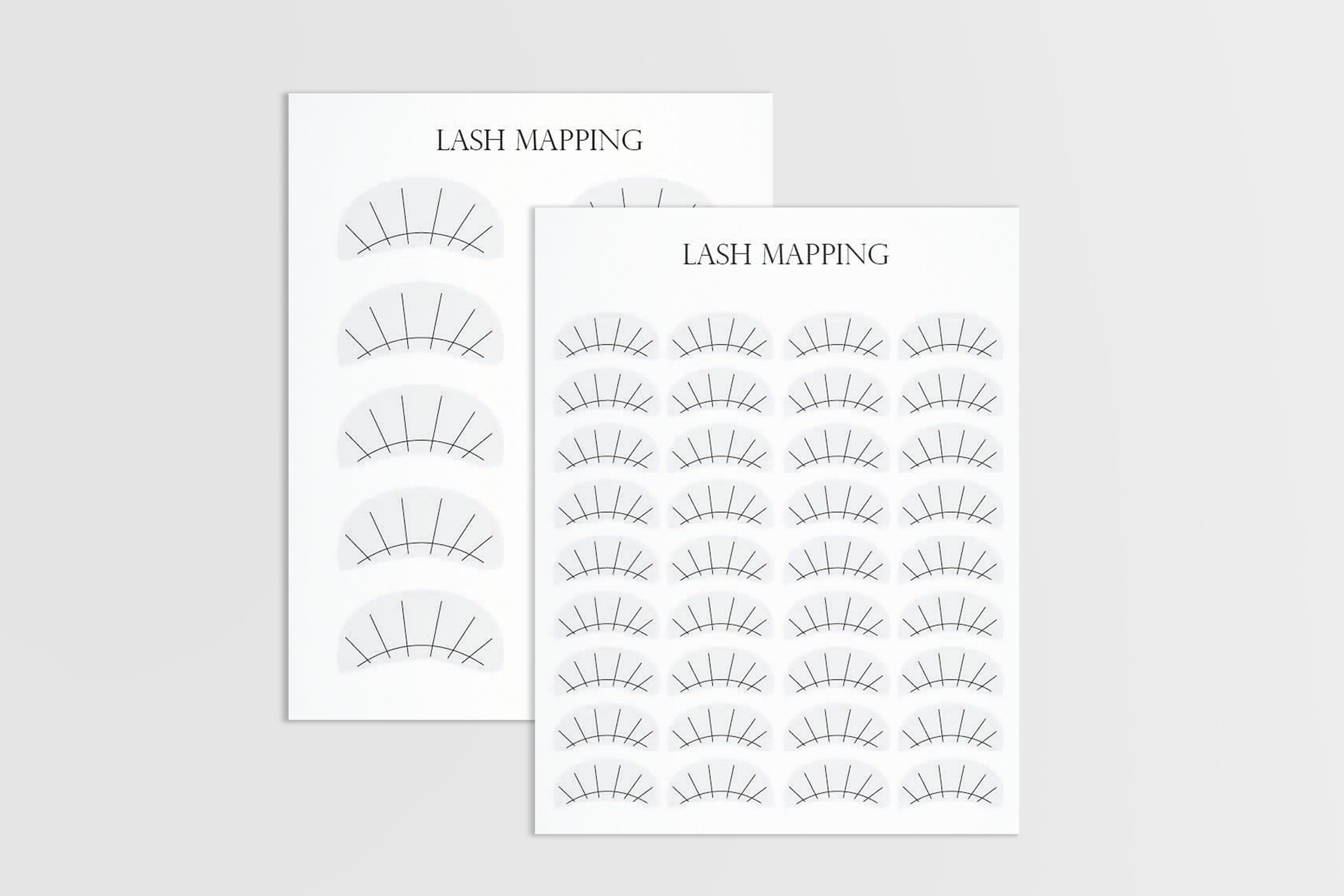 Printable Lash Mapping Template Printable Lash Mapping Template