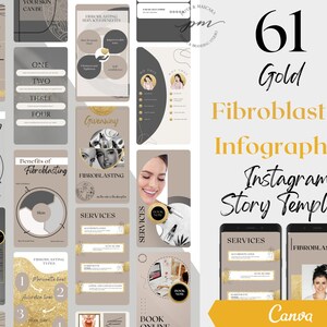 Plasma Pen Instagram Story Templates, Editable Fibroblasting Social Media Posts, Plasma Pen Instagram Story