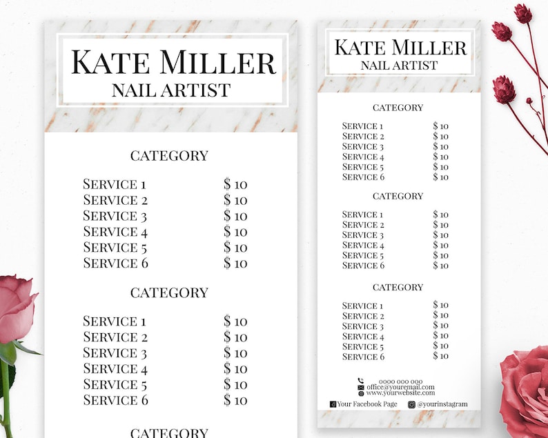 Personalized Nail Salon Price List Nail Artist Services Menu Etsy personalized-nail-salon-price-list-nail-artist-services-menu-etsy