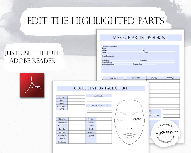 Makeup artist business cards ideas image