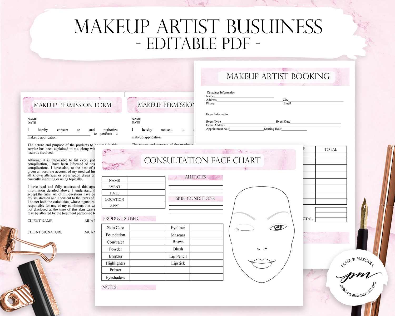 makeup business plan template
