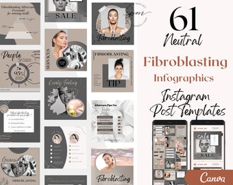 Plasma Pen Instagram Post Templates, Editable Fibroblasting Social Media Posts, Plasma Pen Instagram Post