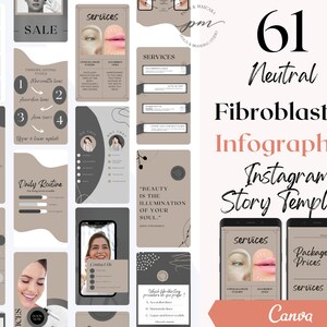 Plasma Pen Instagram Story Templates, Editable Fibroblasting Social Media Posts, Plasma Pen Instagram Story