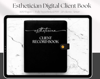 Digital Esthetician Client Record Book | Digital Esthetician Forms | Esthetician Planner | GoodNotes Planner