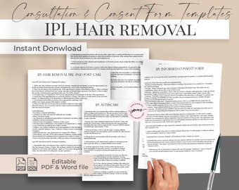 IPL Hair Removal Aftercare Cards, IPL aftercare