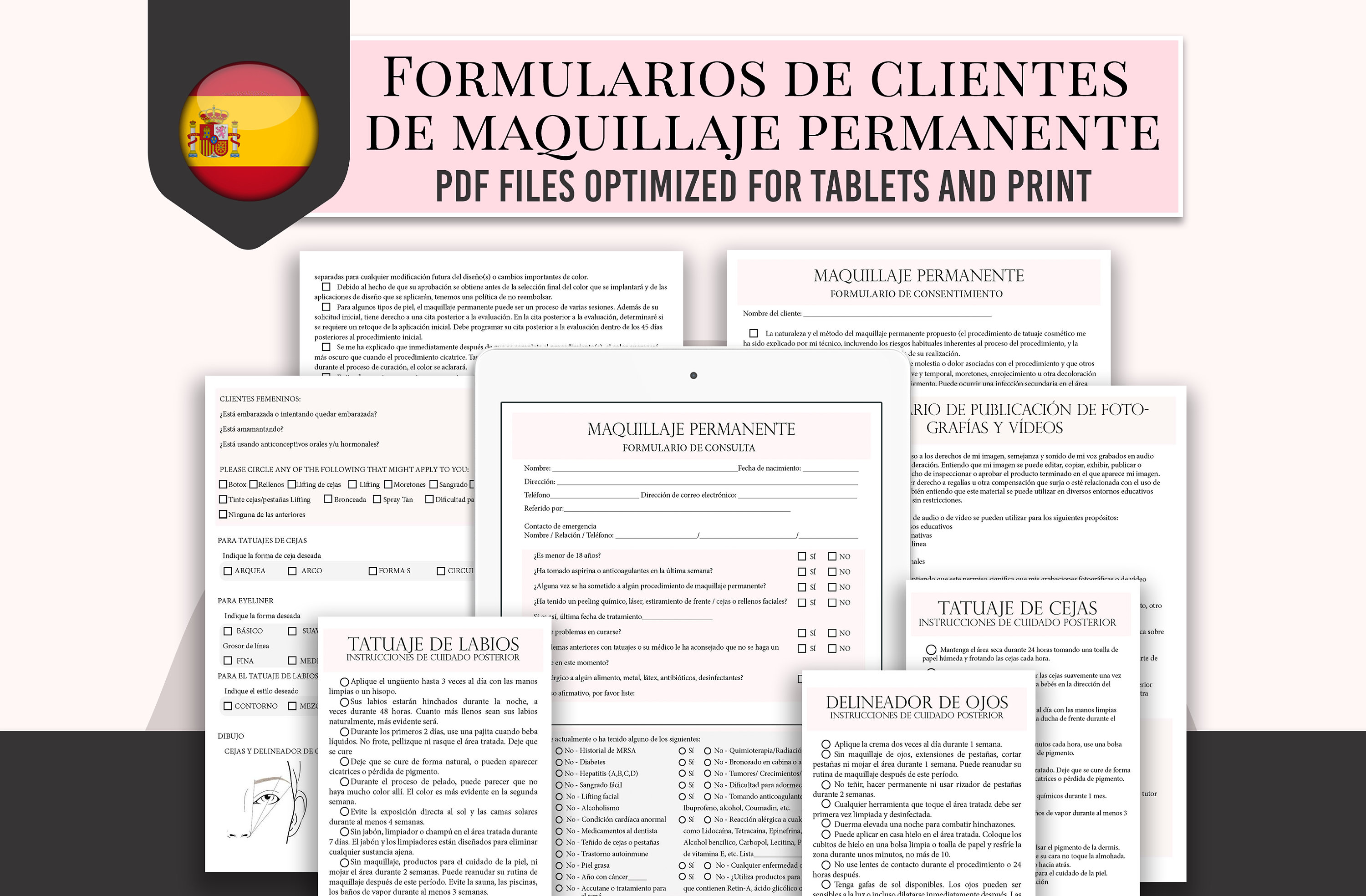 Formularios De Consentimiento De Maquillaje Permanente - Etsy Formularios De Consentimiento De Maquillaje Permanente - Etsy