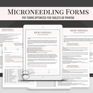Formulaires de consentement microdédissants, formulaire de consultation en microdésemenage cliquable, suivi des microassages