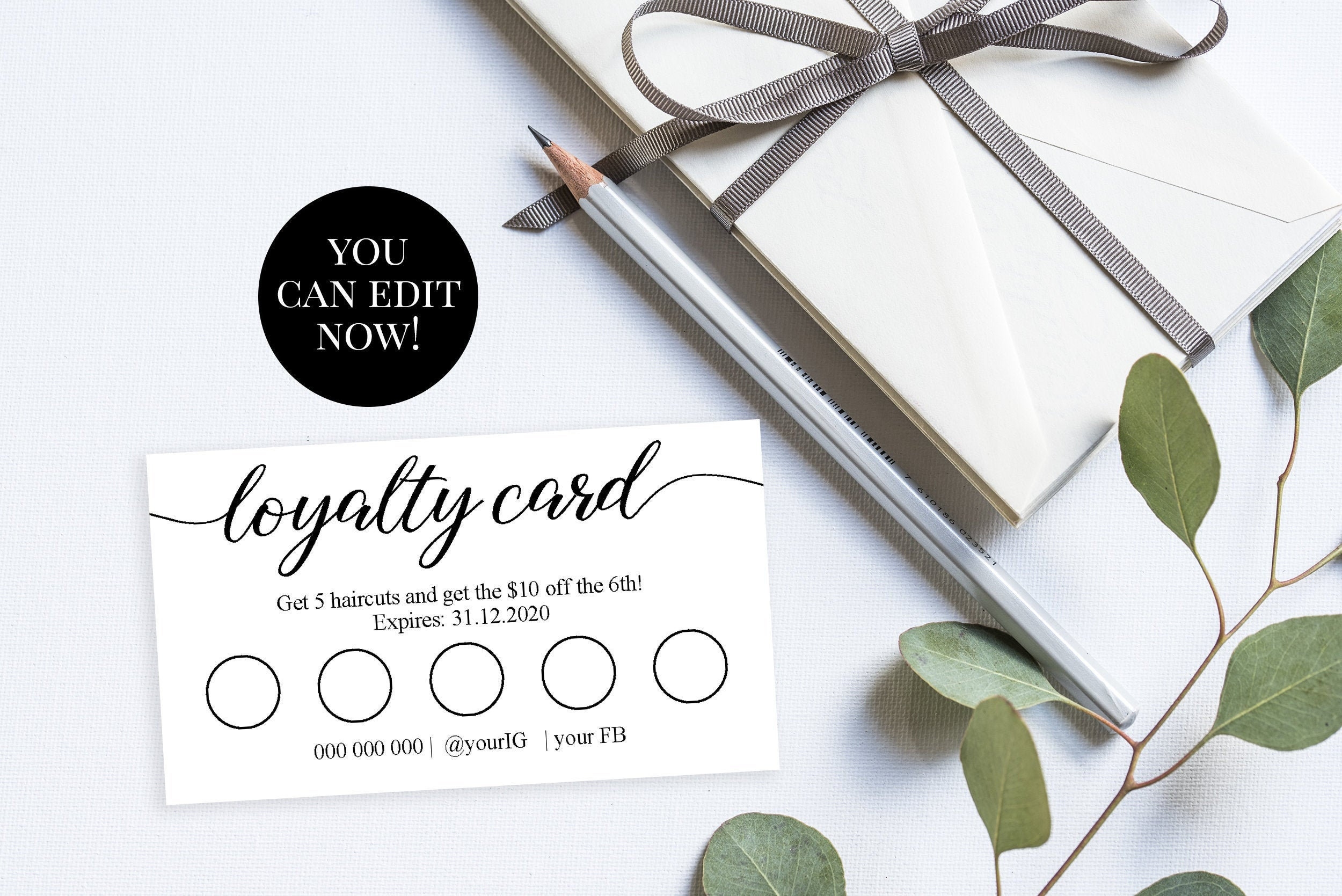 Business Loyalty Card Template