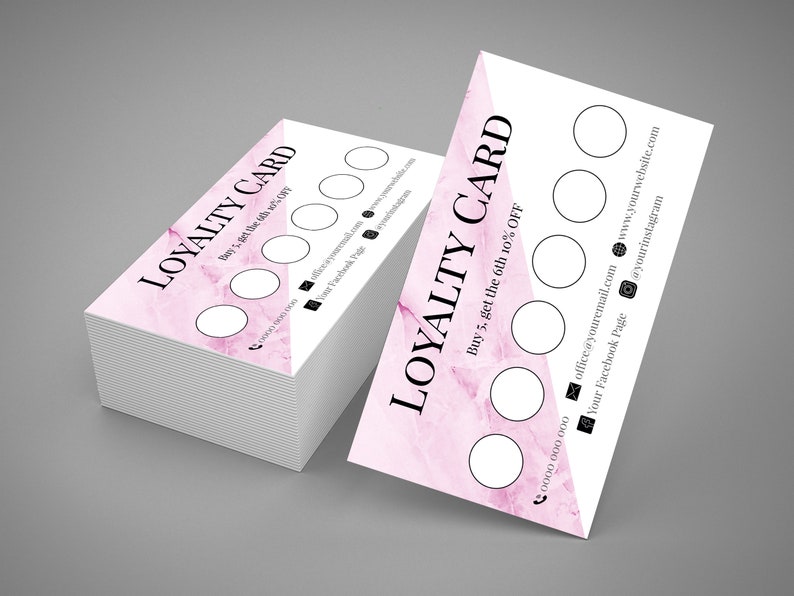 Hairdresser Card Hair Salon Cards Hair Stylist Branding Bundle Pink Marble Hair Salon Marketing Set