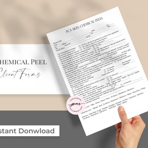 Editable Chemical Peel Form Template, Chemical Peel Facials Form ...