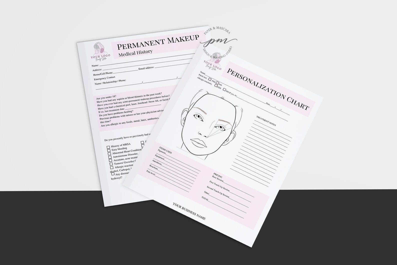 Editable Permanent Makeup Consent and Client Consultation Form - Etsy