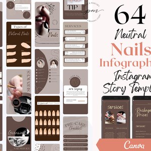 Nail Technician Instagram Story Templates, Editable Nails Social Media Posts, Nail Salon Instagram Story
