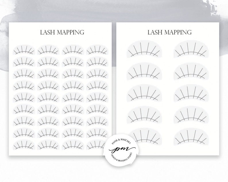 Printable Lash Mapping Template Printable Word Searches