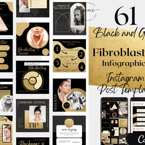 Plasma Pen Instagram Post Templates, Editable Fibroblasting Social Media Posts, Plasma Pen Instagram Post