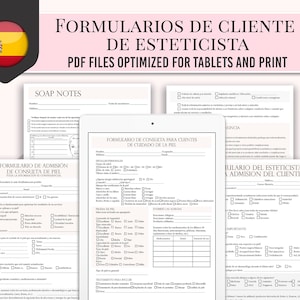 Formulario de admission de cliente de esteticista, formulario de consulta de cuidado de la piel, formulario de consulta de esteticista