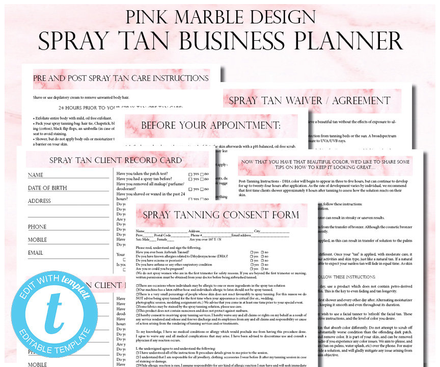 Spray Tan Business PlannerSpray Tan Client Card Spray Tan Spray Tan Business PlannerSpray Tan Client Card Spray Tan
