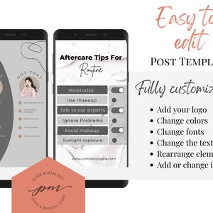 Chemical Peel Instagram Story Templates, Editable Chemical Peel Social Media Posts, Chemical Peel Instagram Story 画像 5