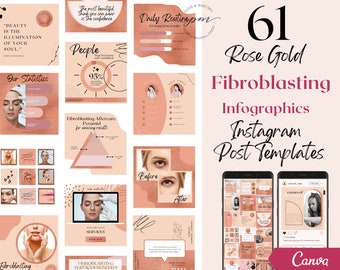 Plasma Pen Instagram Post Templates, Editable Fibroblasting Social Media Posts, Plasma Pen Instagram Post