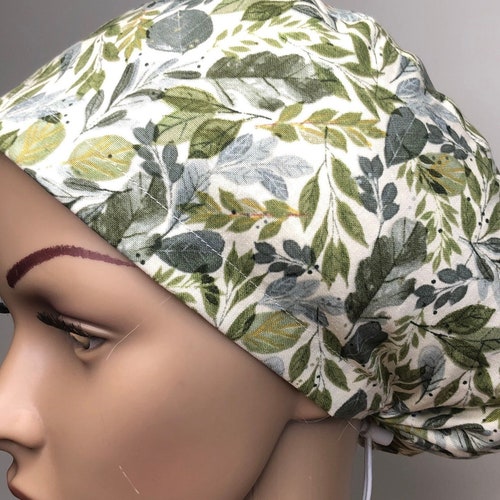 Green Daisy Scrub Cap/scrub Hat Nurse Doctor Surgical Etsy Australia